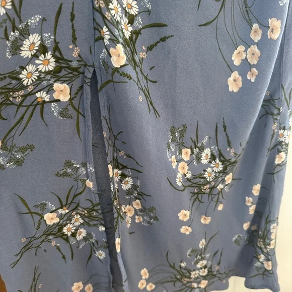 Reformation Blue Floral Frasier Midi Dress - Picture 6 of 10